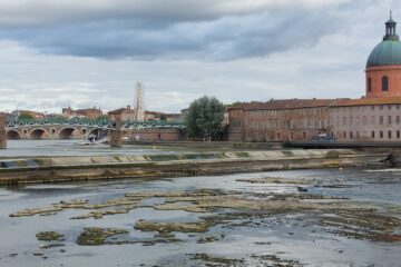 Toulouse - La chute du Bazacle à sec - Aout 2022